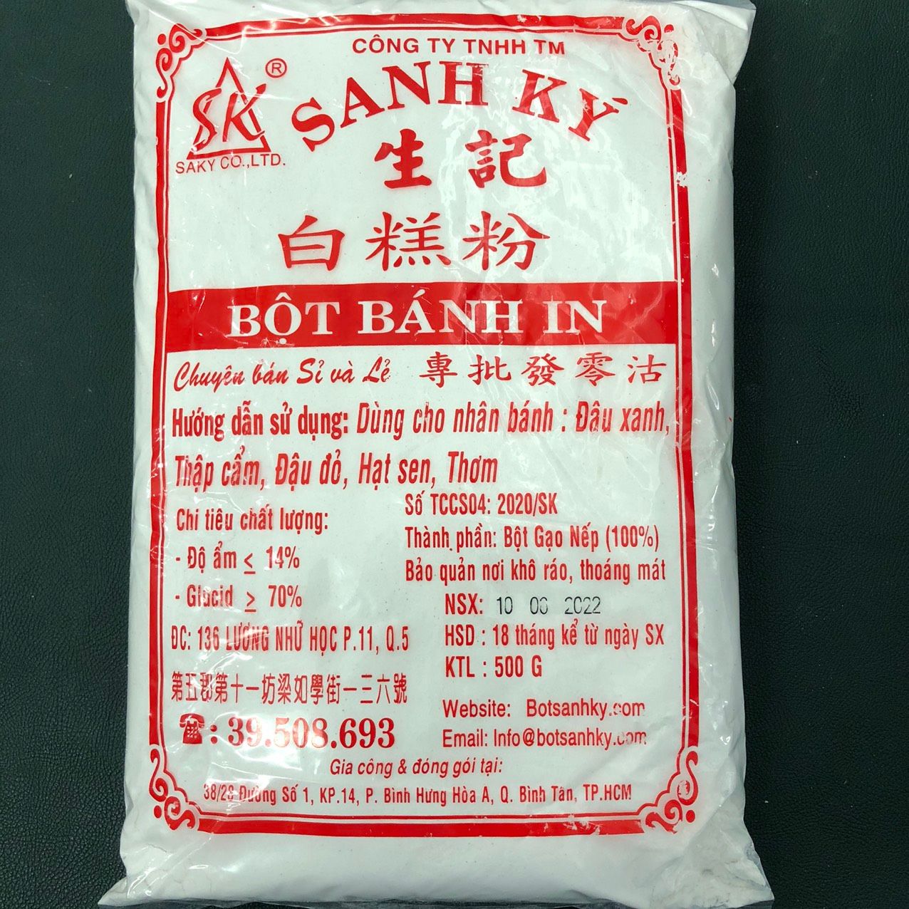 Bột bánh in Sanh Ký