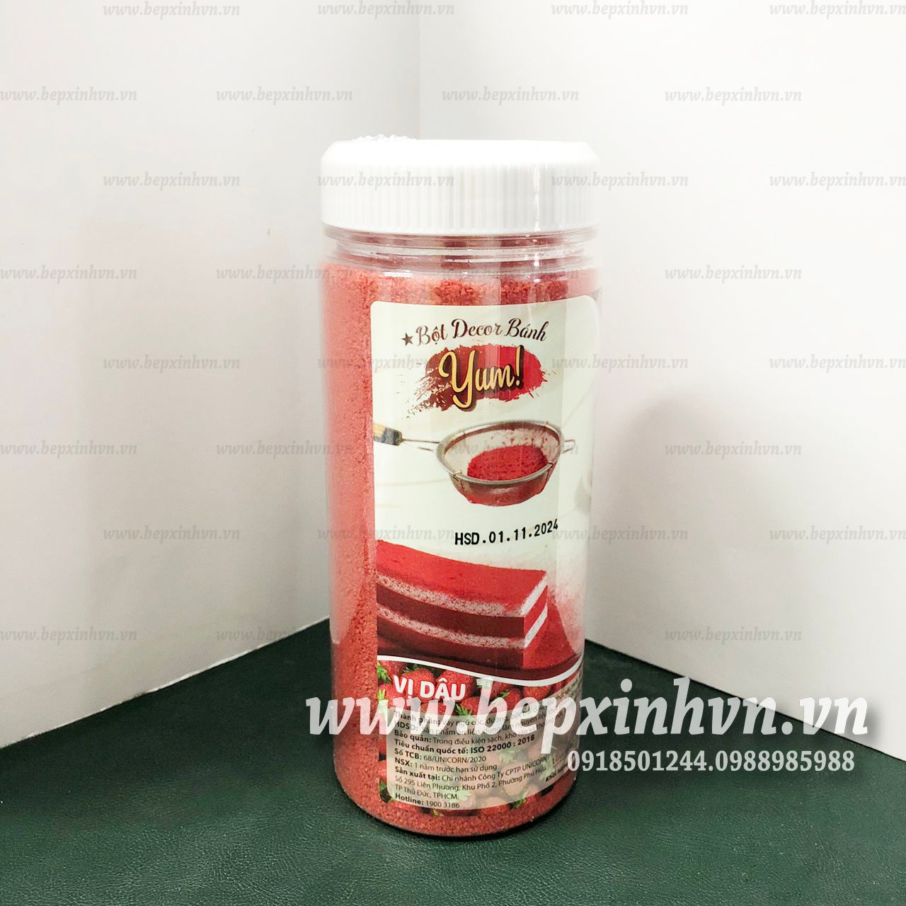 Bột decor bánh vị dâu 300g