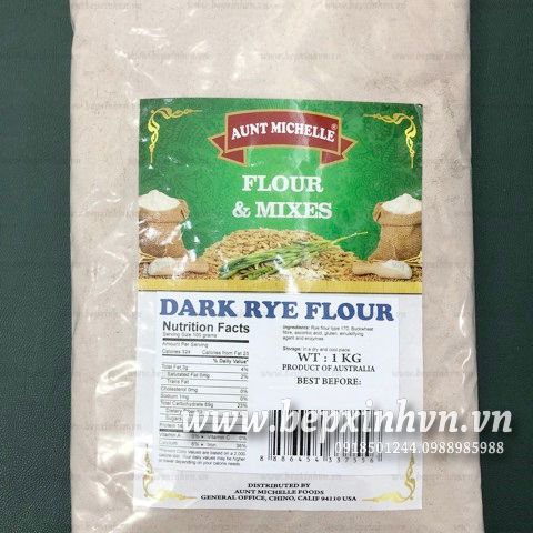 Bột mì đen Aunt Michelle 1kg (Dark rye flour)