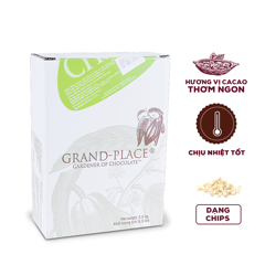 socola CHIP trắng Grand- Place Puratos