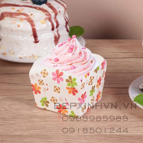 Cup giấy cứng vuông- 100 cup