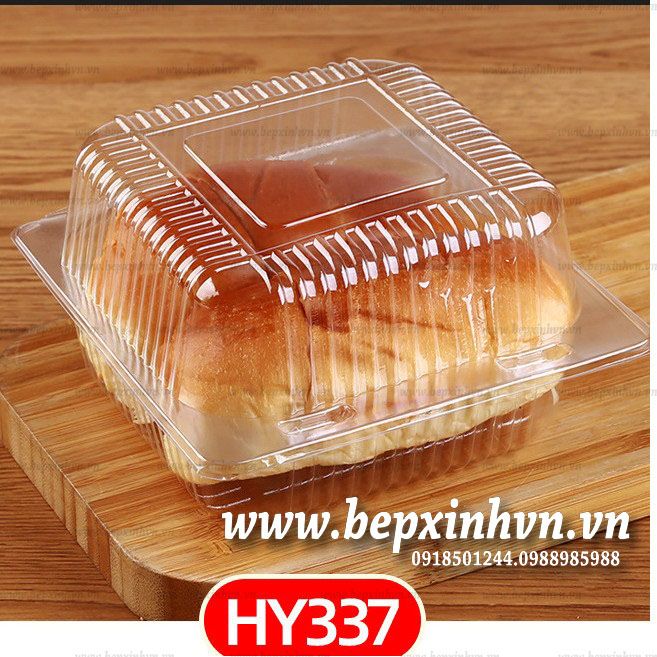 Hộp nhựa vuông nắp gập HY337