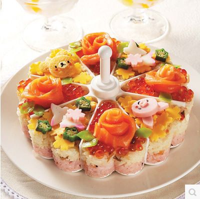 Khuôn chia ổ bánh rau câu sushi