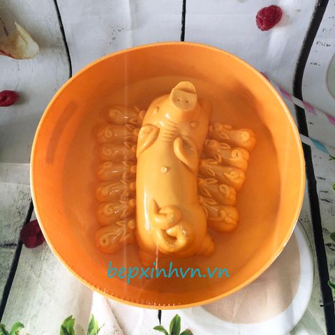 Khuôn trung thu Vĩnh Trường 1,2kg bầy heo