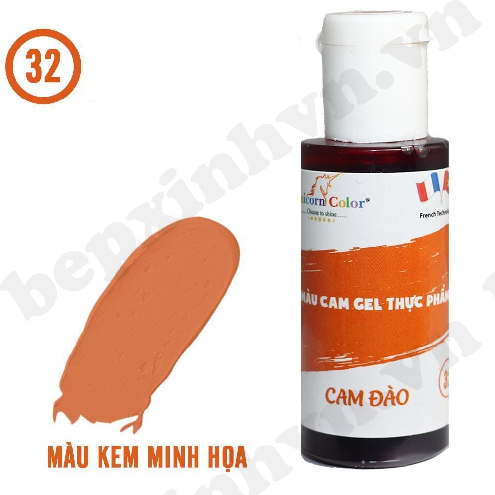 Màu gel cam đào Unicorn Color 28g