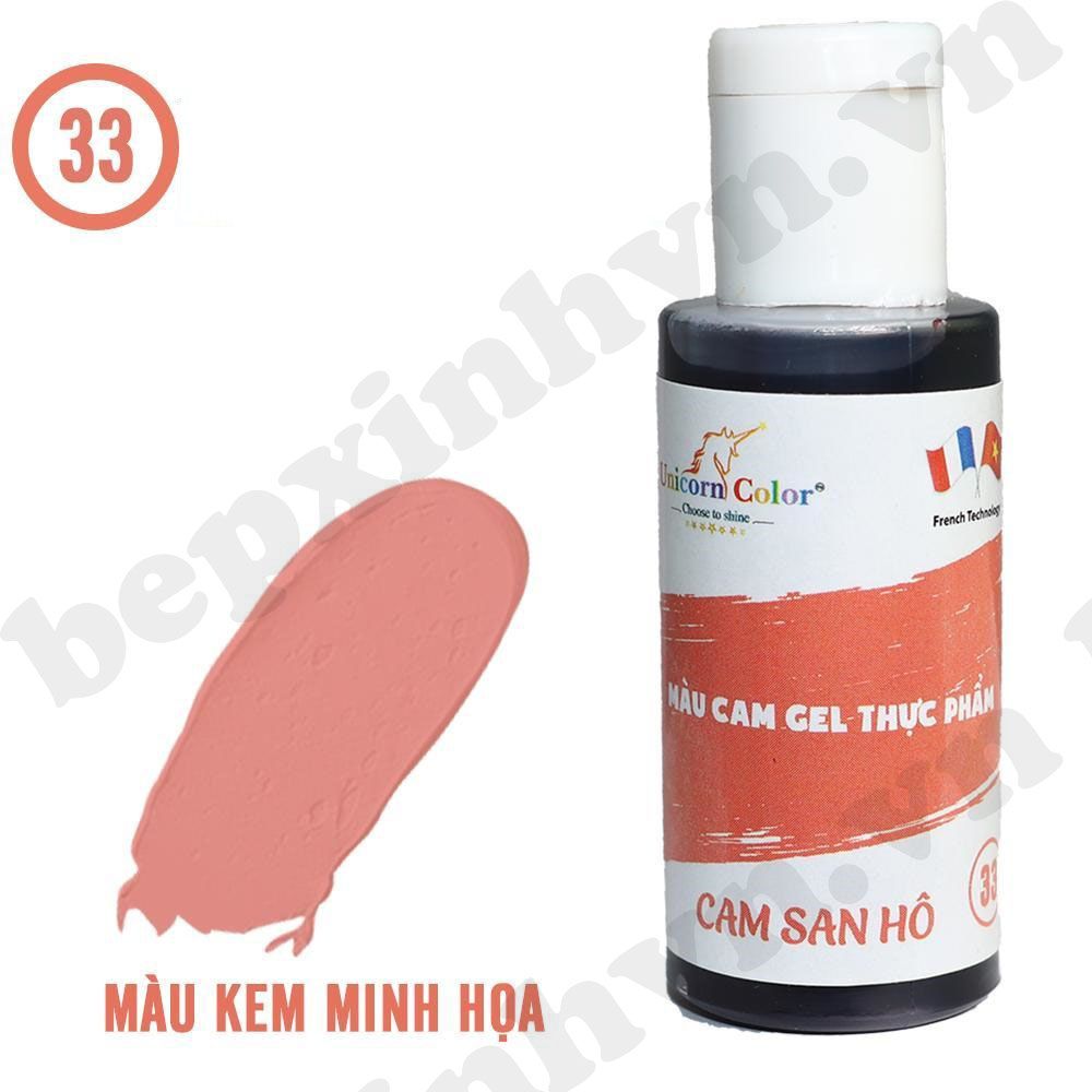 Màu gel cam cà rốt Unicorn Color 28g