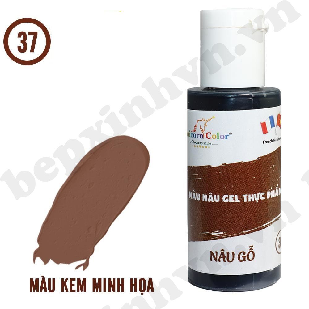 Màu gel nâu gỗ Unicorn Color 28g