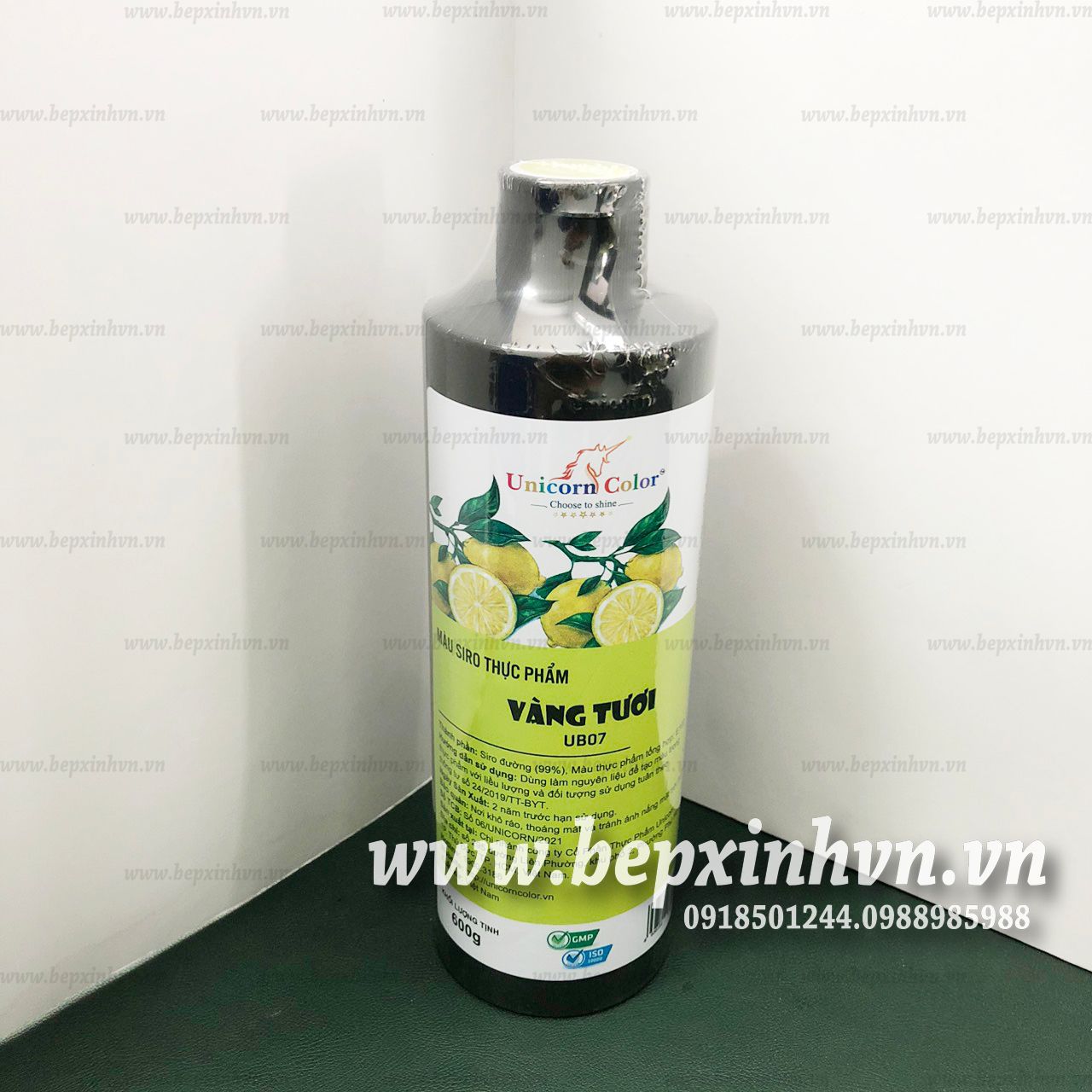 Màu siro thực phẩm vàng tươi 600g