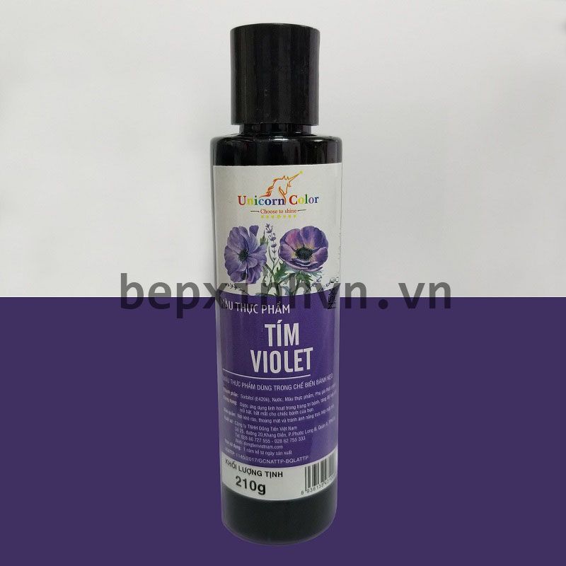 Màu siro thực phẩm tím violet 210g