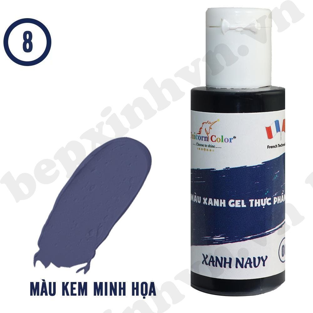 Màu gel xanh navy Unicorn Color 28g