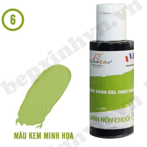 Màu gel xanh nõn chuối Unicorn Color 28g