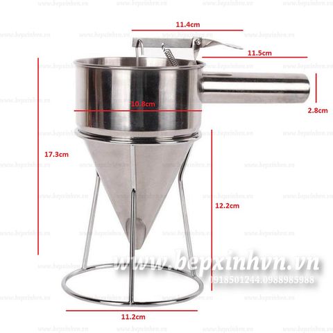 Phễu rót bột inox