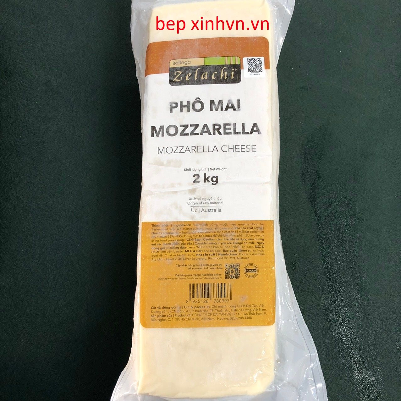 Phô Mai Mozzarella Bottega Zelachi 2kg