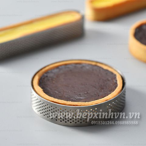 Khuôn tart ring mousse tròn có lỗ