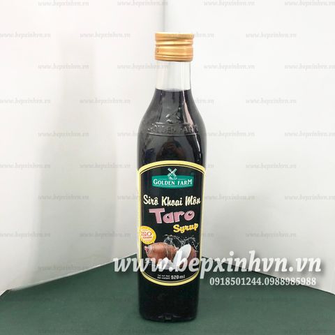 Sirô hương khoai môn Golden Farm 520ml