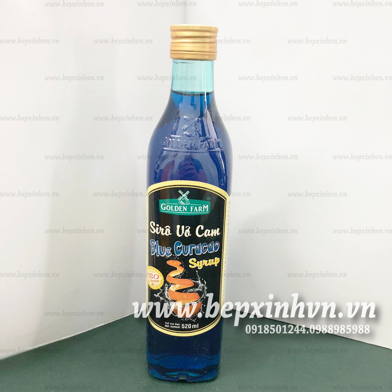 Sirô hương vỏ cam Golden Farm 520ml