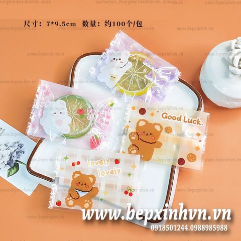 Túi hàn 7x10cm Gấu dễ thương (100 túi)