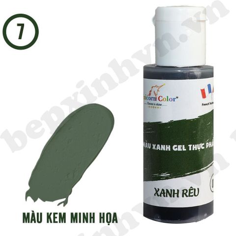 Màu gel xanh rêu Unicorn Color 28g