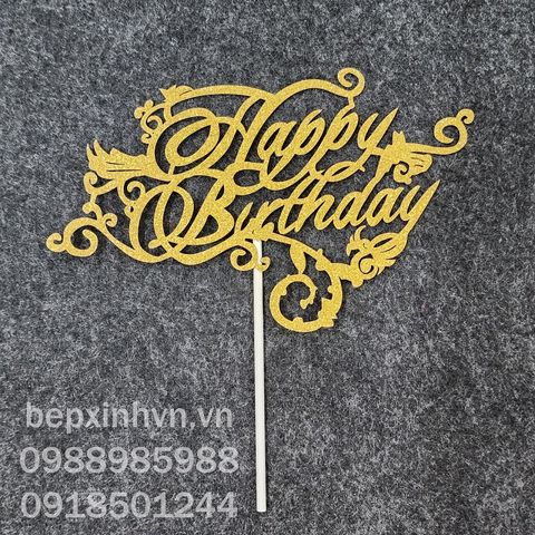 Ghim trang trí bánh kem chữ Happy Birthday số 7