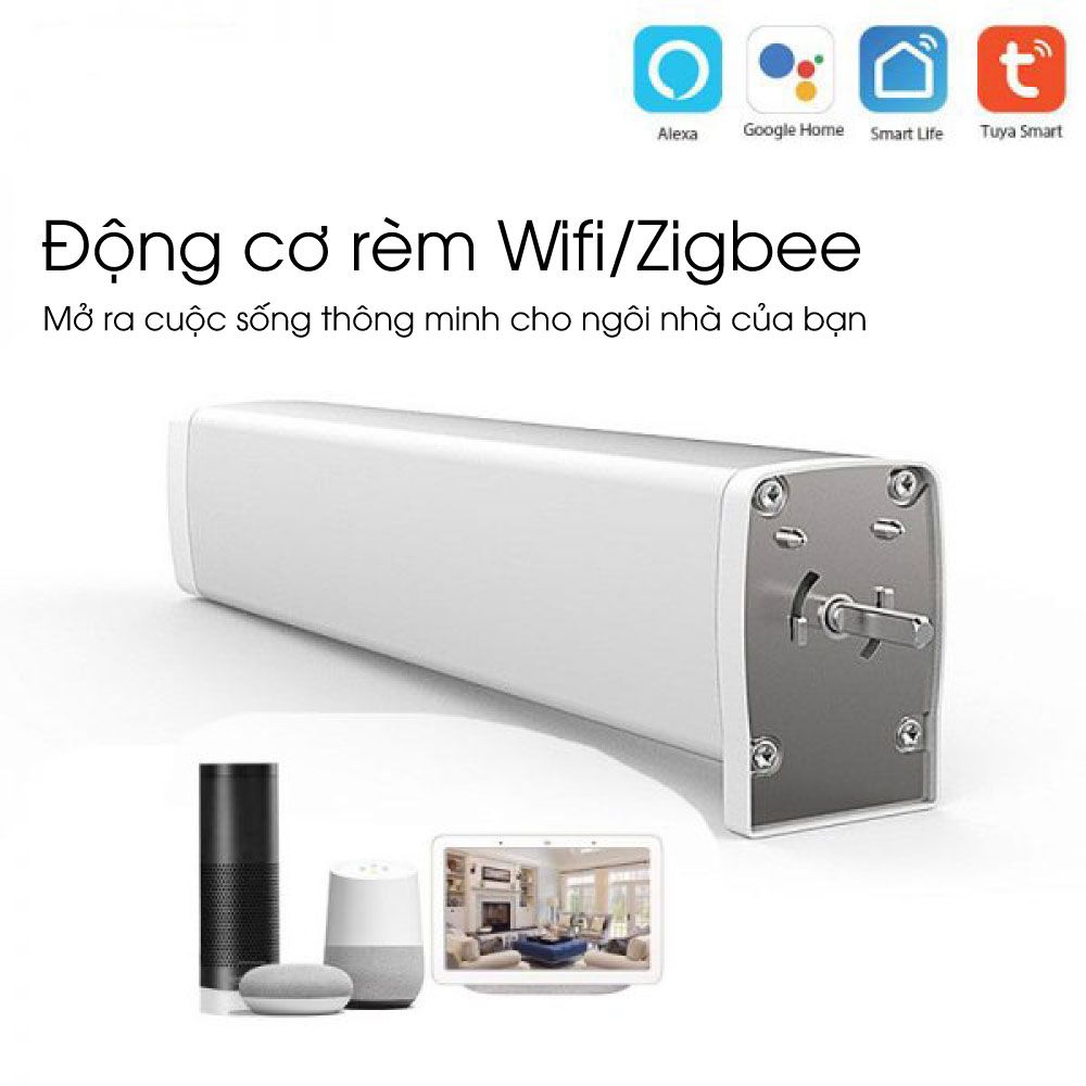 CMZ - Động cơ rèm tự động thông minh Wifi/Zigbee Tuya điều khiển qua điện thoại