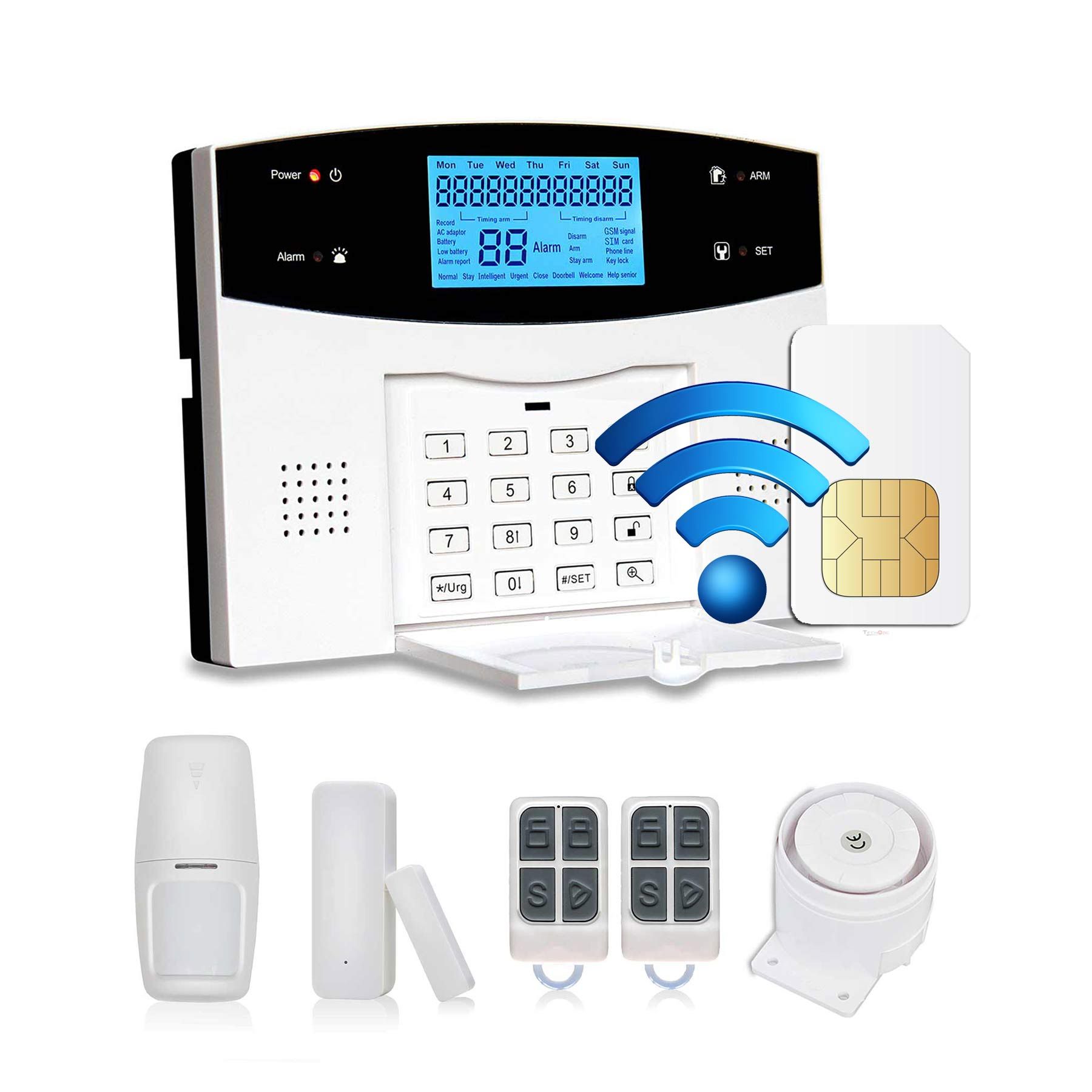 GP05W- Bộ Thiết Bị Chống Trộm Dùng SIM + WIFI