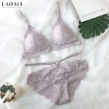 Áo lót không gọng Ladali - 574 Đen, Tím