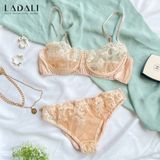 Bộ Đồ Lót Ren Có Gọng Không Mút Ladali - Set 567 Da