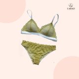 Bộ Đồ Lót Không Gọng Ladali - Set B04 Vàng