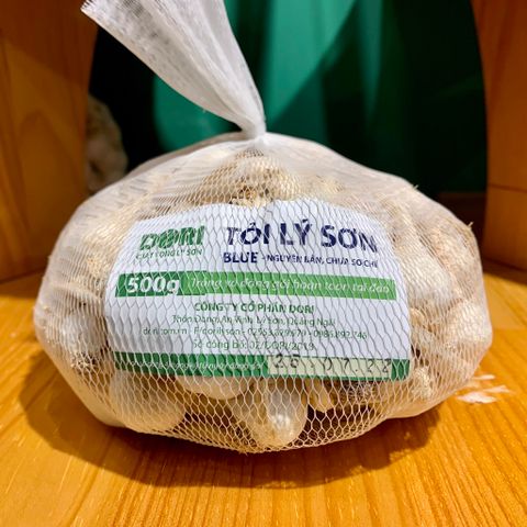  Tỏi Lý Sơn - Dori Blue - Chưa sơ chế - Túi 500g 