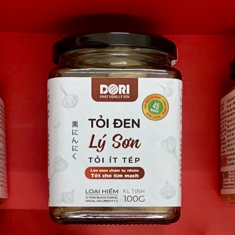  Tỏi đen ít tép Lý Sơn Dori - hủ thuỷ tinh 100g 