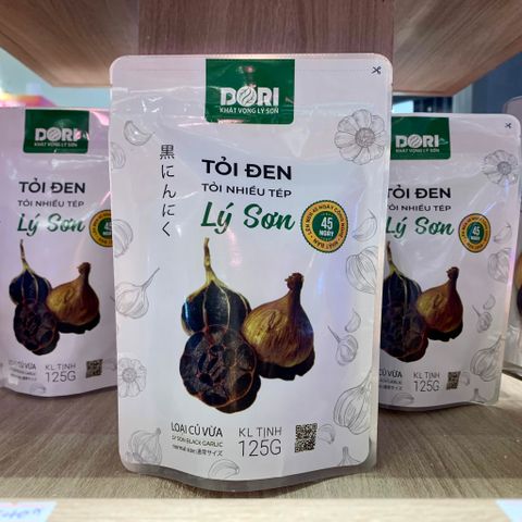  Tỏi đen Lý Sơn Dori - nhiều tép loại thường - túi 125g 