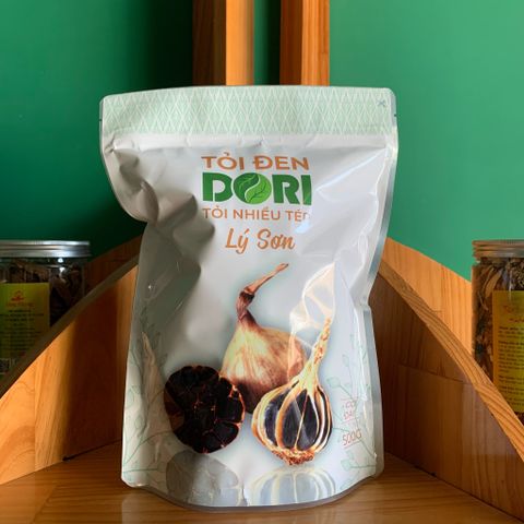  Tỏi đen Lý Sơn Dori - nhiều tép - túi 500g 