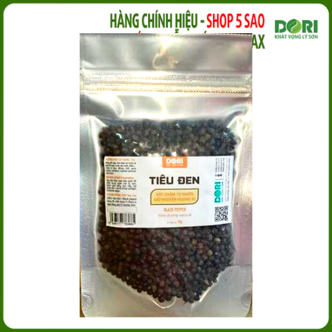  Tiêu đen sấy khô - Dori Thơm 70g - Gia vị khô - Black pepper VietNamese spices 