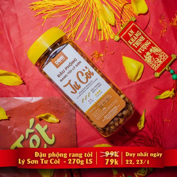 Đậu Phộng Rang Tỏi Lý Sơn Tư Còi - 270g - Đậu Lý Sơn