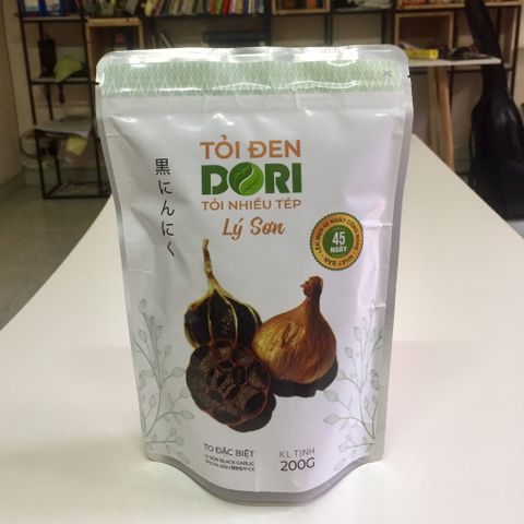 Tỏi đen Lý Sơn Dori - nhiều tép - túi 200g