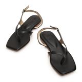  Sandal bệt mũi vuông dây kẹp XP-3 Đen 