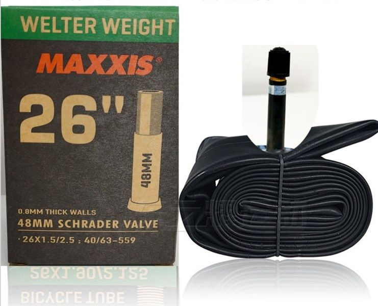 Ruột Xe Đạp Maxxis Welterweight 26inch 1.5-2.5 Schrader 48mm ( Van Mỹ )