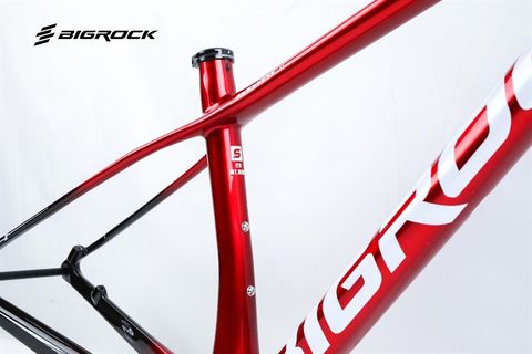  KHUNG SƯỜN XE ĐẠP MTB BIGROCK CARBON MT9 27.5 29 Đỏ Đen 