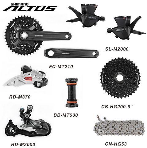  Bộ group Shimano Altus M2000 3x9 