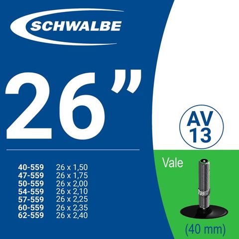  Ruột xe Schwalbe 26'' AV13 