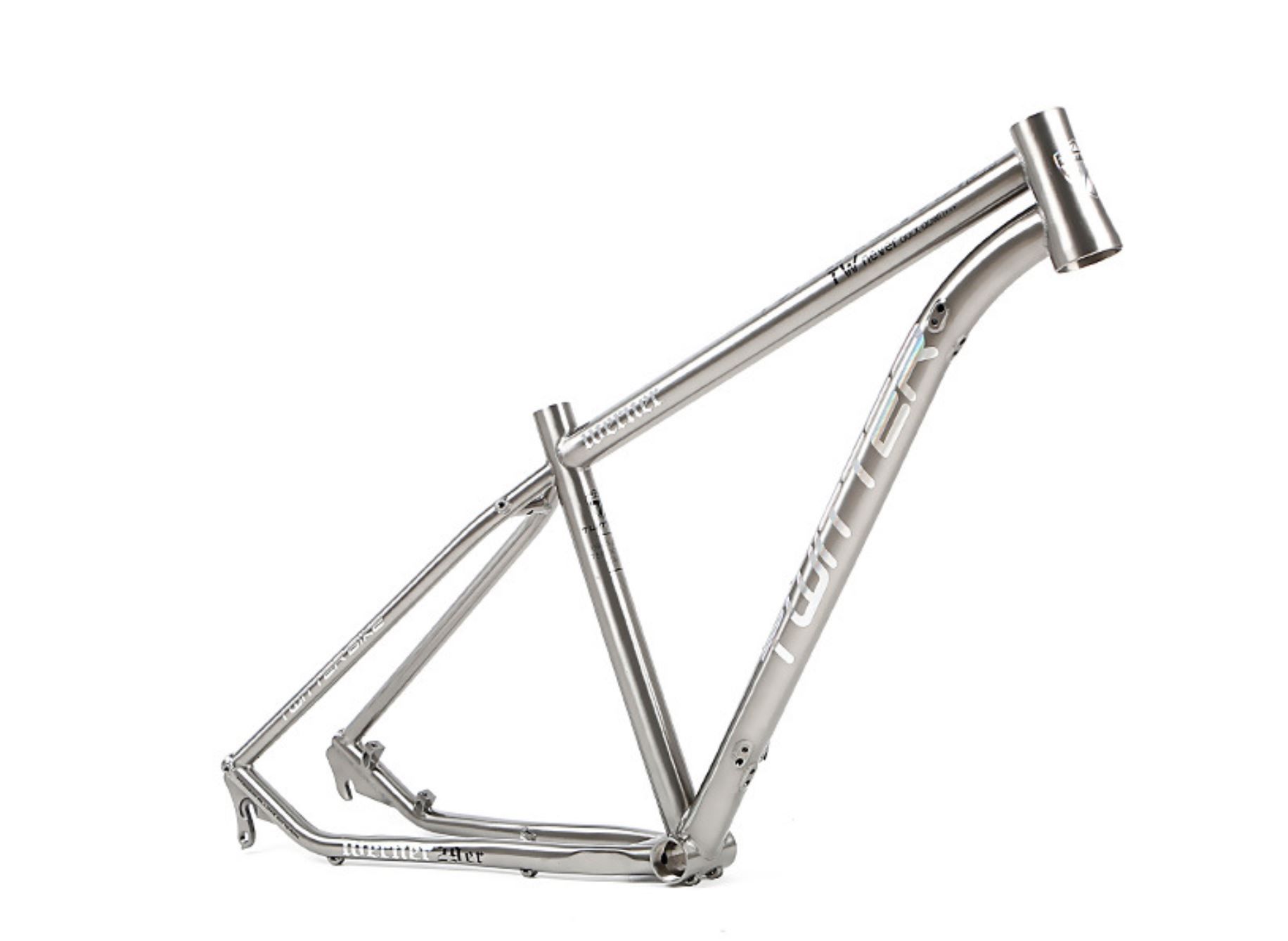 Khung sườn xe đạp MTB titanium Twitter Werner 29 inch