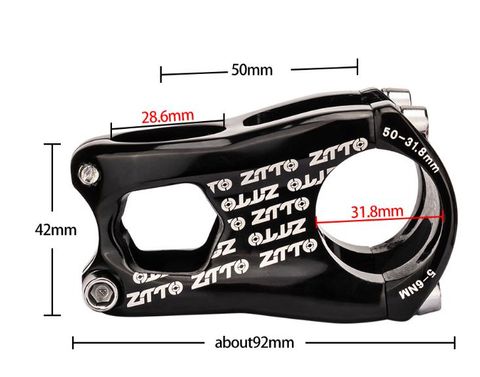  Potang xe đạp ZTTO C1 31.8 50mm 0 độ 