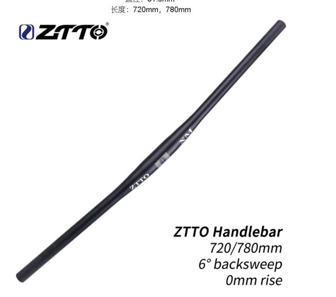 Ghidong xe đạp ZTTO 780mm - 31.8 - back 6 độ