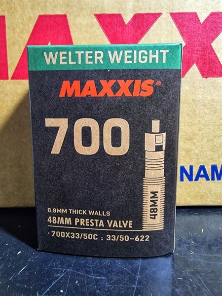 Ruột Xe Đạp Maxxis Welterweight 700 33-50c Presta 48mm( Van Pháp )