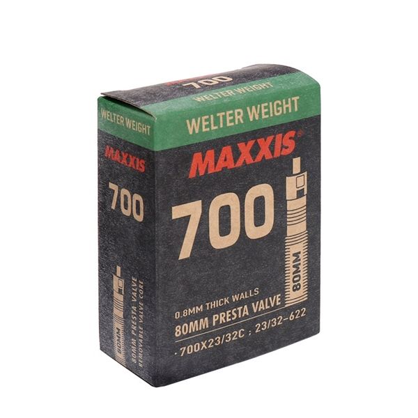 Ruột Xe Đạp Maxxis Welterweight 700 23-32 Presta 80mm( Van Pháp )