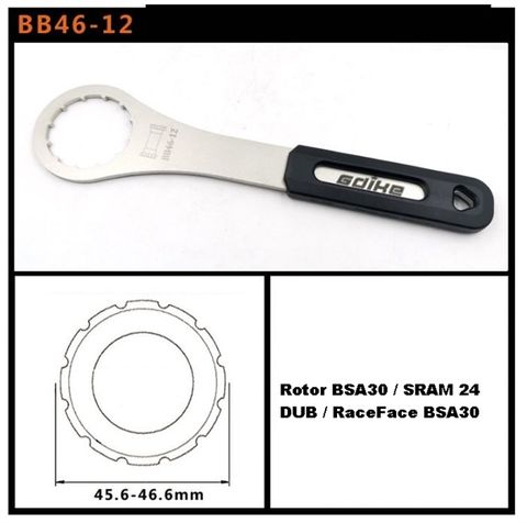  Tool cảo trục giữa xe đạp GDike BB4612 mở BB Rotor BSA30 / SRAM 24 DUB / RaceFace BSA30 