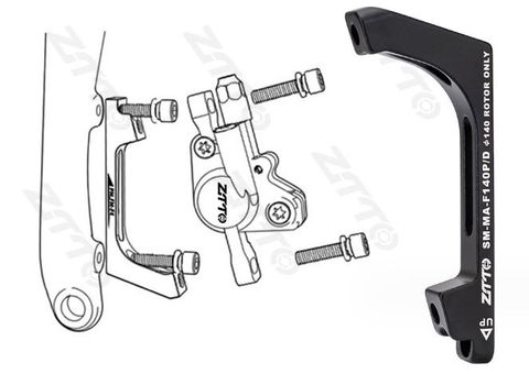  Cầu Thắng Dĩa Xe Đạp FlatMount To PostMount 140 / 160mm 