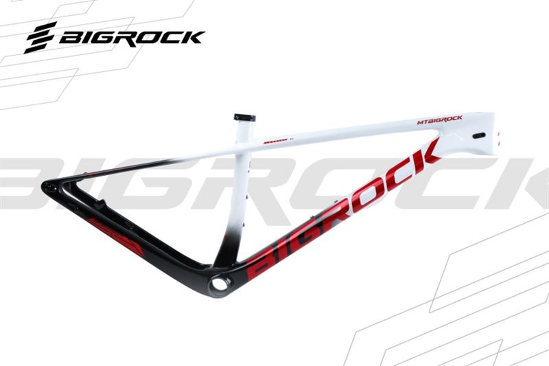 KHUNG SƯỜN XE ĐẠP MTB BIGROCK CARBON MT9 27.5 29 Trắng Đen