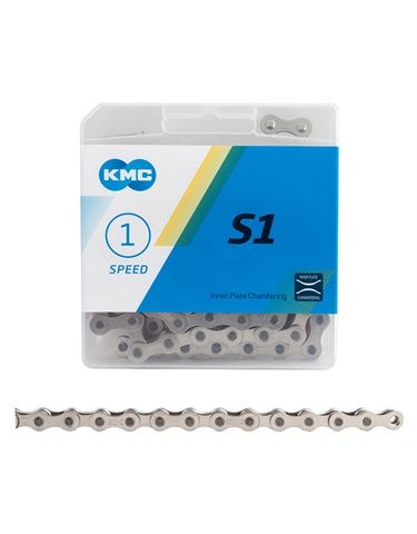  Sên xe đạp Single speed KMC S1 112 mắt ( Bạc ) 