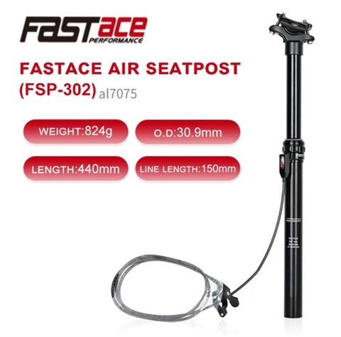  Cốt Yên Xe Đạp Tăng Giảm FastAce FSP 302 30.9 / 31.6 440mm Hành Trình 125mm 